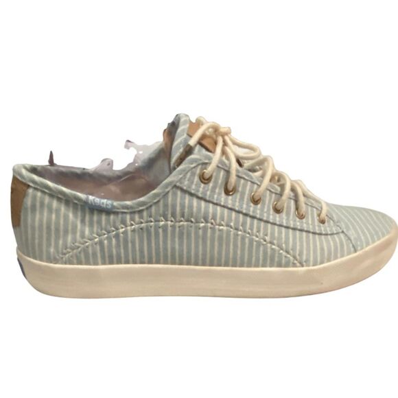 Keds Kickstart Pennant Blue Stripe Baseball Stitch Sneakers 9.5* - Picture 6 of 10